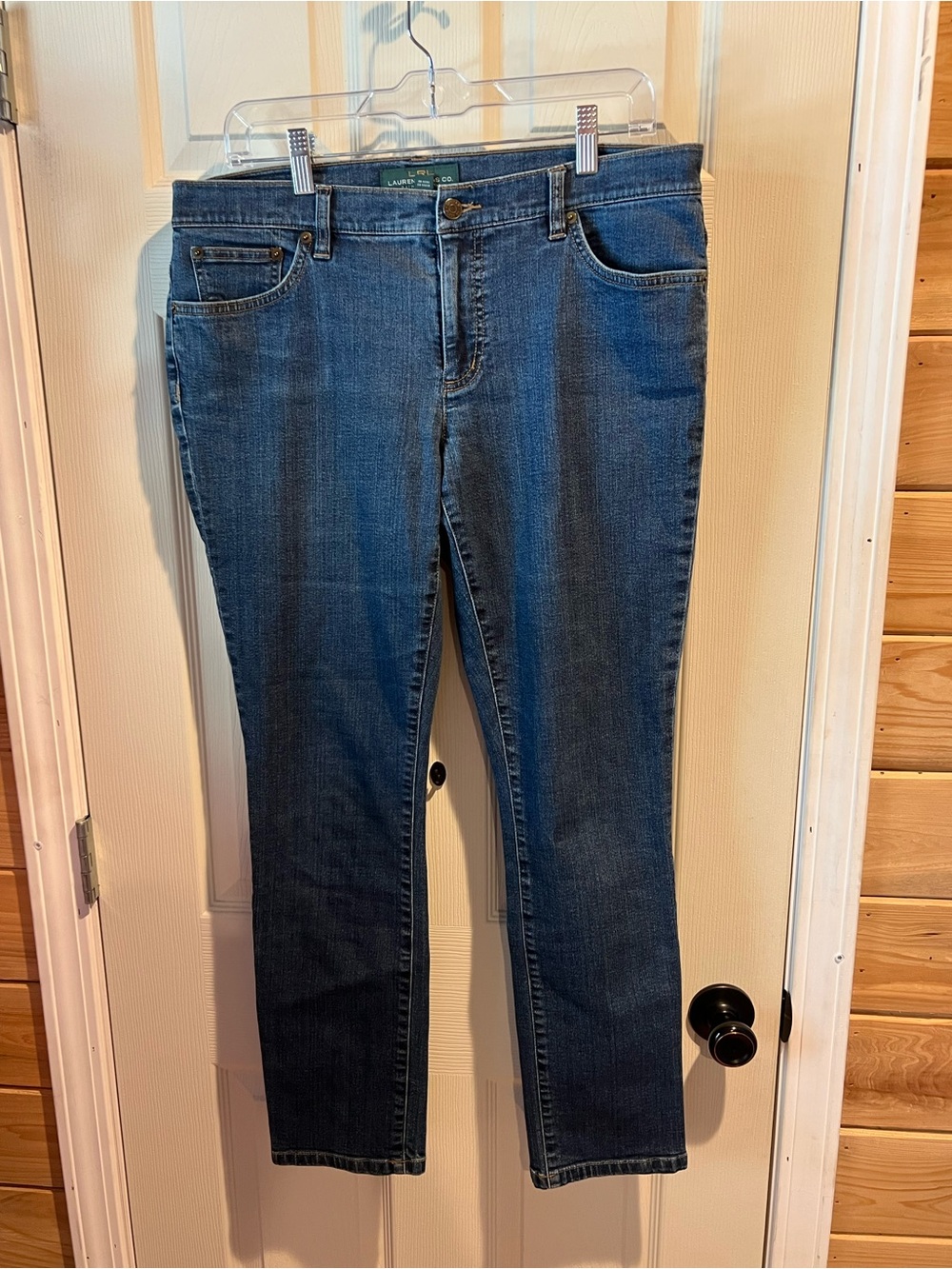 Ralph Lauren Women's Straight-Leg Jeans in Dark Blue Denim